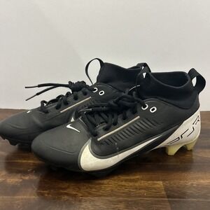 Nike Vapor Edge Pro 360 2 Black White DA5456-001 Football Cleats Mens Sz 8.5